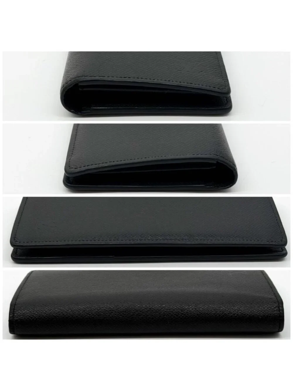 Louis Vuitton Portefeuille Brazza Taiga Black Wallet